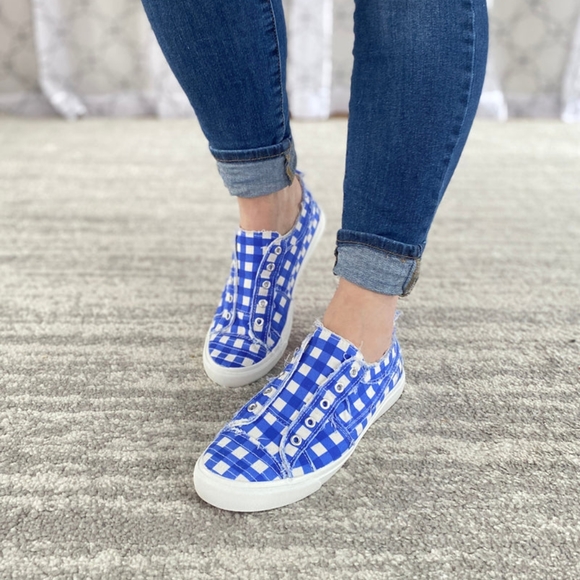 Corkys Shoes Corkys Babalu Blue Gingham Poshmark
